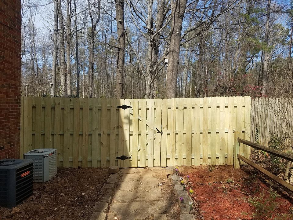 Wood Shadow Box Fence in Columbia SC - Fence Installer